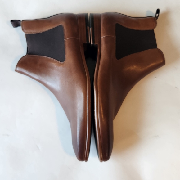 Aldo Men's Tan Leather Chelsea Boots - Picture 6 of 9